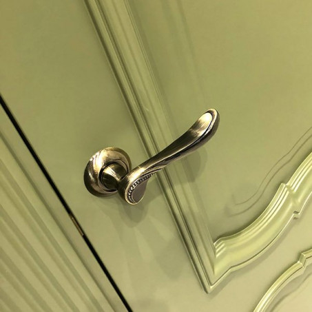 Дверная ручка PUNTO ARFA TL, зеленая бронза, алюминий